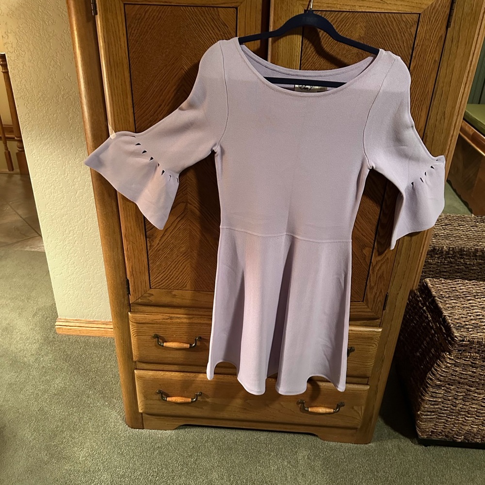 Eliza J Lavender Knit Dress, size Medium